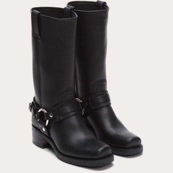 Frye Shoes - NWOB FRYE Black belted harness moto boot